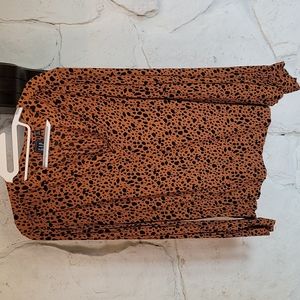 Long sleeve leapord top